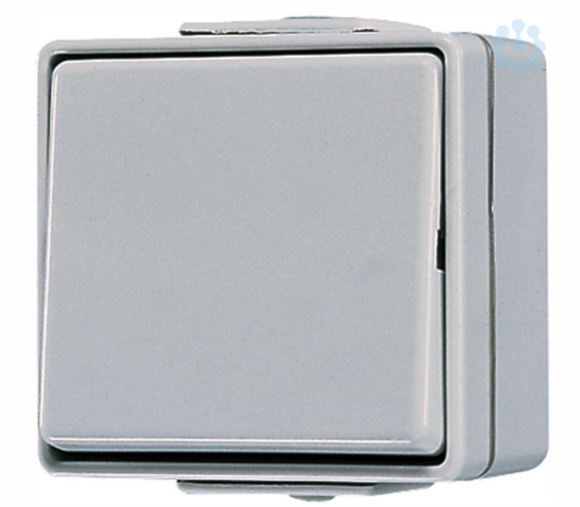 [606 W] JUNG HOME Wippschalter, Universal Aus-Wechsel, 10 AX 250 V ~, IP 44, WG 600