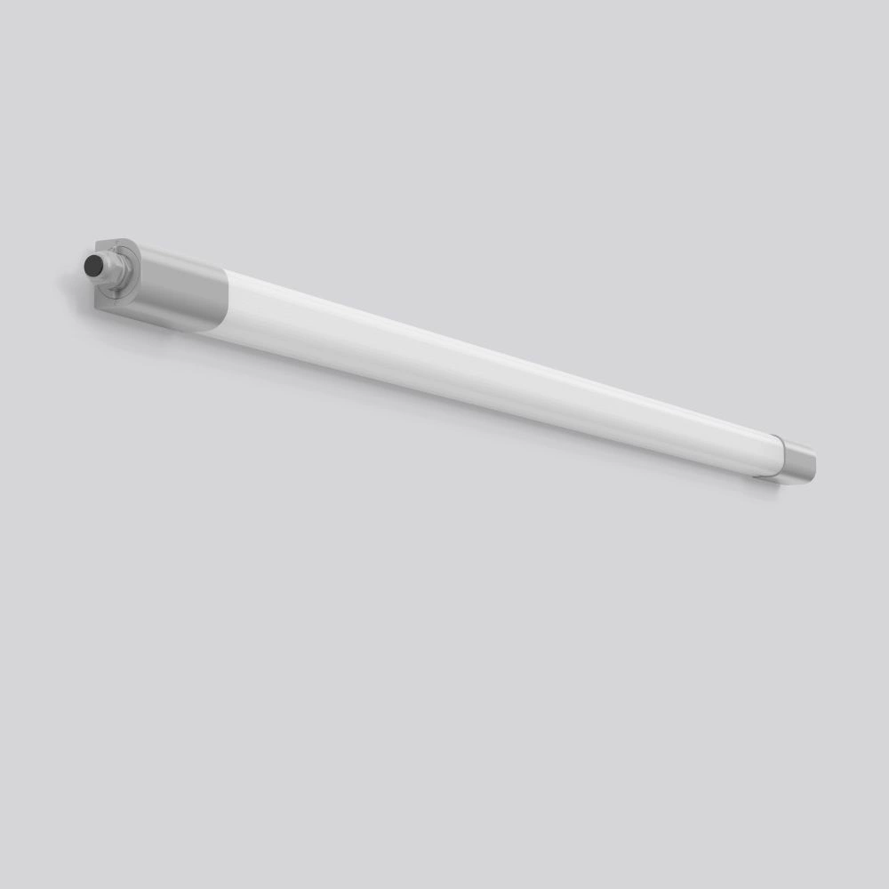 RZB Planox Eco LED-Feuchtraumleuchte 50W DALI, PC, 4000 K, 6800 lm, IP66, IK08, grau L=1752mm, integrierte Durchgangsverdrahtung